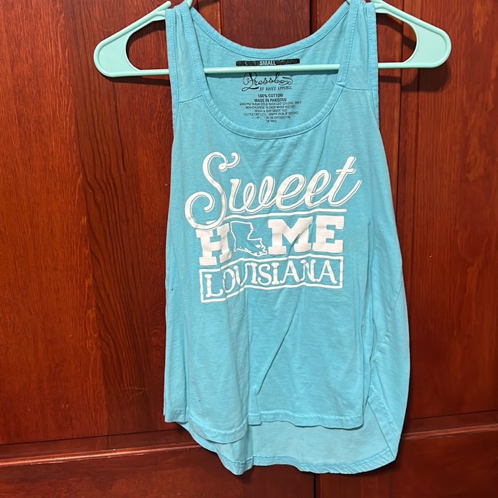 Light blue sweet home Louisiana tank top